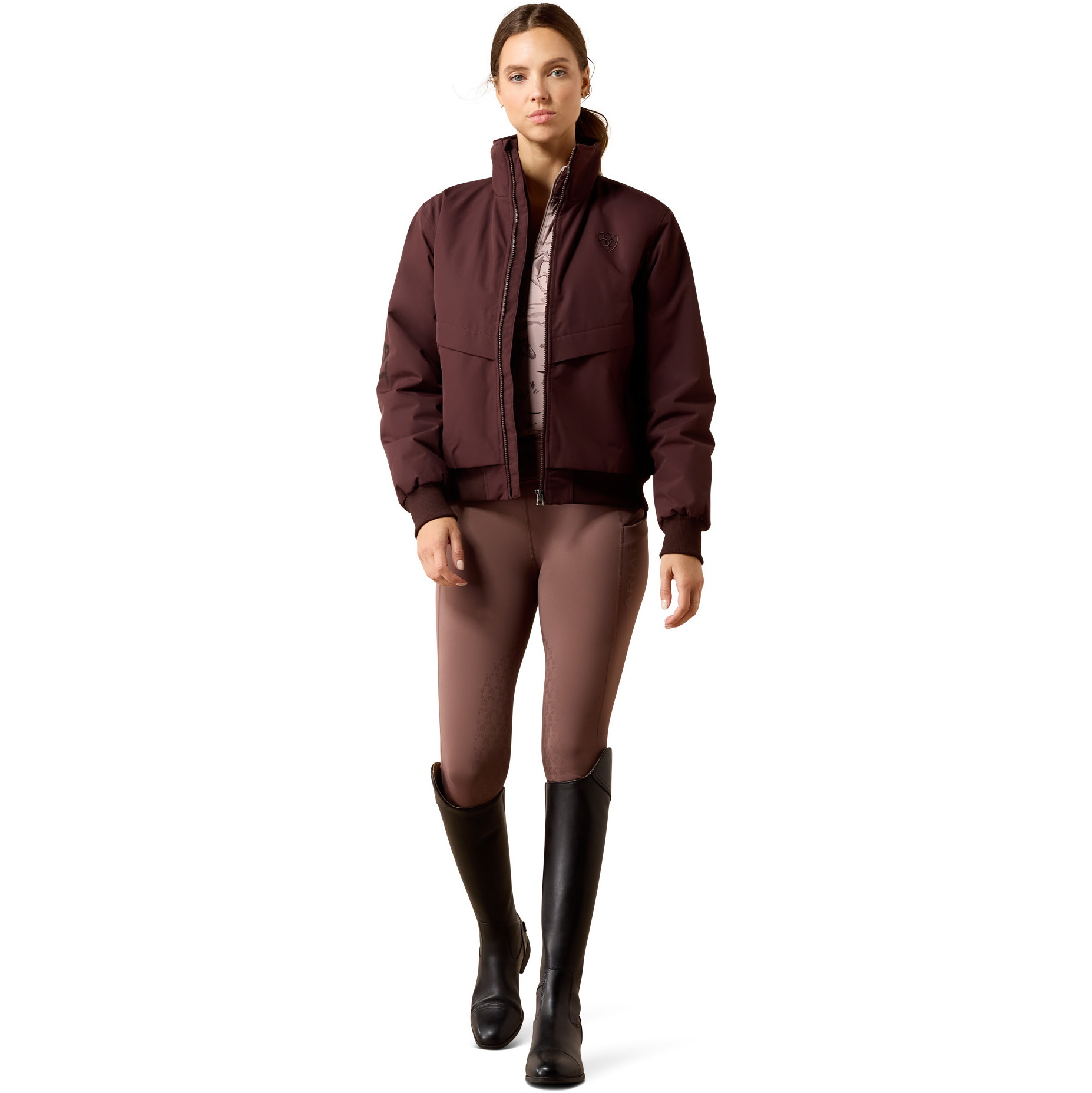 2026 Ariat Damen Stable 2.0 Isolierte Jacke 10079844 - Chocolate Plum